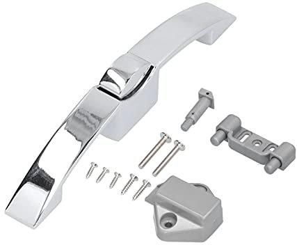 Chiusura a pulsante con maniglia Chiusura a scatto senza chiave in metallo Manopola per porta Serratura universale per armadietti da parete per navi, yacht, camper, mobili, ante per armadietti