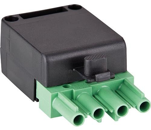Stecker 4-polig grün/schwarz, 250/400V, 16A System Wieland