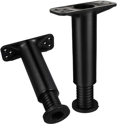 Angoily Verstellbare Bettstützbeine 2 Stück Bettstütze Höhenverstellbar 5.11-8.66 Zoll Bettrahmenbeine Austausch Für Mittelbalken Bettstabilisator Möbelstützfuß Für Bett Und Sofa
