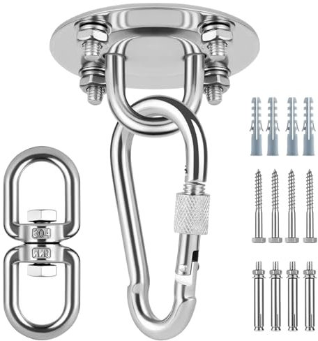 MeianJu Heavy-Duty Ceiling Hook for Sensory Swings, Indoor & Outdoor Hanging Chairs, Hammocks, and More – Secure Ceiling Hooks for Hanging Up to 450kg – Ideal for Swing Chairs & Hammocks