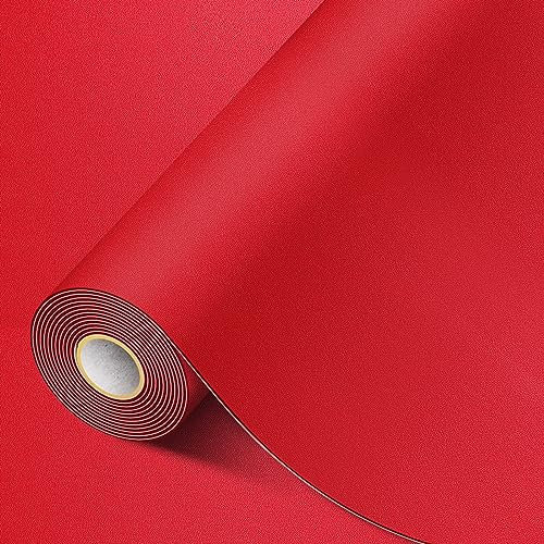 MICTER PU Pelle Adesiva per Riparazioni, 30x200cm Patch di Riparazione in Pelle, Toppe per Riparazione Autoadesive per Riparazione per Divano, Sedile Auto, Mobili, Tappezzeria (Rosso)