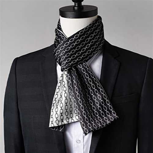 Kleiner Langer Streifen Herren-Seidenschal mit Anzug-Hemd-Schal Drift-Krawatten-Schal Winter-Vintage-Schal