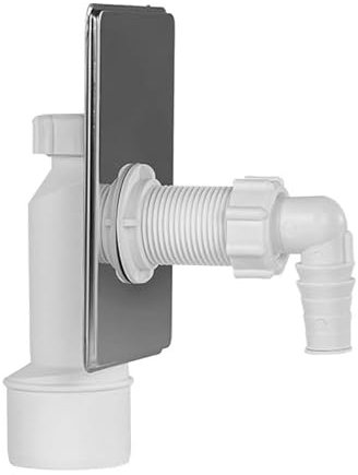 Unterputz Siphon Waschmaschine Waschgeräte Waschküche Wandmontage Trockner Ø 50 mm einfach verchromt