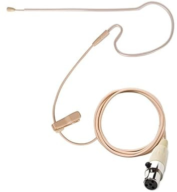 Micrófono profesional de repuesto para auriculares Shure QLXD1 Bodypack, condensador omnidireccional, ta4f de 4 pines, beige