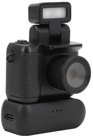 Tosuny Mini Cámara DV, Grabadora de Vídeo HD 1080P, Videocámara DVR Pequeña con Pantalla a Color de 1,44, Linterna, Conexión OTG, Cámara para Pulgar para Viajes, Deportes, Ciclismo
