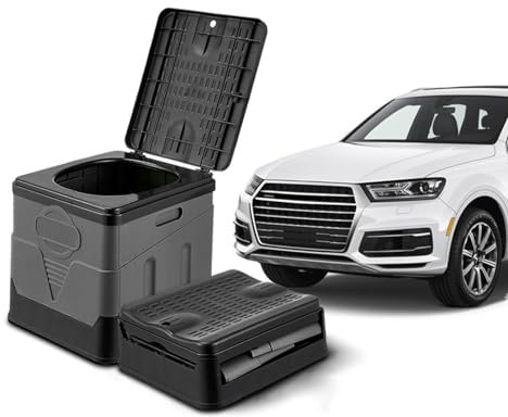 Tragbare Campingtoilette Tragbares Töpfchen für Erwachsene Klappbare Toilette für Auto Camping Wandern Lange Reisen Strand für Ford Mondeo 2015-2021