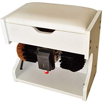 Cireuse à Chaussures Cireuse à Chaussures avec boîte de Rangement et Machine à Coussins Souples Cireuse à Chaussures Automatique Portable Cireuse à Chaussures Domestique et Commerciale (Couleur: A,