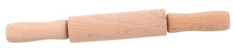 FOYTOKI Mini Rolling Pin for Boy Girl Wooden Pastry Roller Comfortable Handle for Holiday Baking Crafts