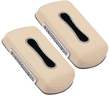 Alipis 2pcs Car Tissue Box Storage Plastic Tissue Holder Napkin Holder for Car Armrest Interior