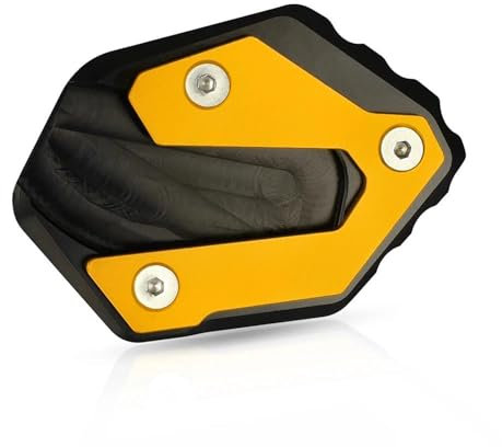 VQLDPX Motorrad-Seitenständer-Fußpolster Für Yamaha MT 09 MT09 MT-09 FZ09 FZ 09 FZ-09 2013-2024 Verlängerungsfußplatte Motorradständer Platte Verbreiterung(Gold)