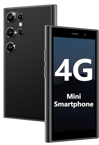 BLKE Max Mini smartphone da 3,0”, telefono per bambini 4G, doppia scheda sim, batteria da 2000 mAh, telefono tascabile per studenti, piccolo smartphone touchscreen Nero