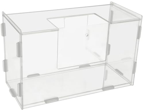 HAPINARY Henera para Conejos De Acrílico Alimentador De Heno para Jaula Soporte para Heno 9.64 X 5.90 X 4.33 in para Conejos Hámster Cobayas Y Chinchillas