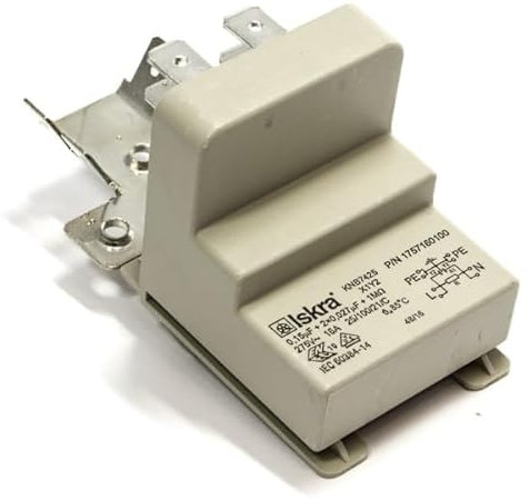 Filtre Anti-parasite pour Lave-vaisselle Beko, Far, Bluesky, Continental Edison, 0,15µF + 2x27nF