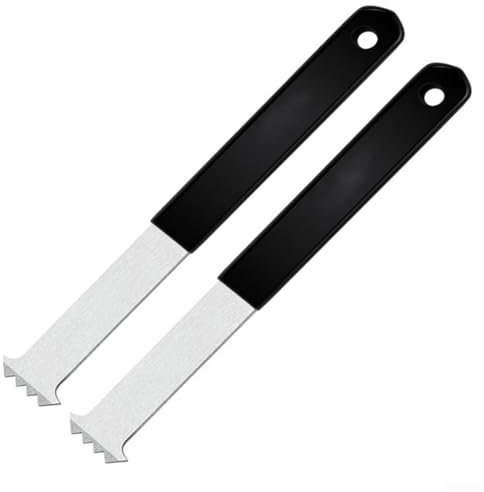 Eawfgtuw Lot de 2 outils de démontage de pavés avec double crochets – Dispositif de levage de briques de jardin en acier pour un remplacement facile des pavés, pierres et blocs imbriqués – Argenté 226