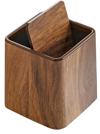 Tktouci Desk Trash Can,Little Trash Can Desktop Wastebasket | Dustbin with Lid, Space-Saving Storage Container Desktop Accessories for Bedroom Kids Room Kitchen Dorm
