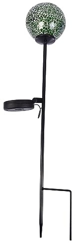 OFFSCH Luz Solar Bola para Jardín Exterior Lámpara de Césped con Diseño Encendido Automático Energético y Resistente la para Patios y Áreas Verdes