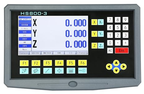 Système de lecture numérique LCD à 3 axes avec échelles linéaires pour tour et fraiseuses CNC, améliorant la précision et l'efficacité des opérations de fraisage et de coupe
