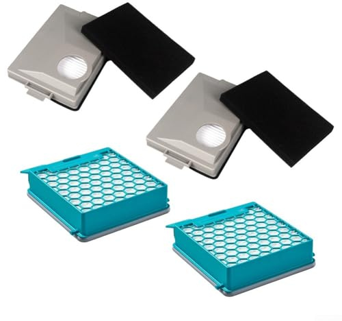 Lot de 2 filtres d'aspirateur de rechange pour Miele 11639240, compatibles avec Boost CX1 et Blizzard CX1, filtre à charbon actif durable pour les personnes allergiques et les propriétaires d'animaux