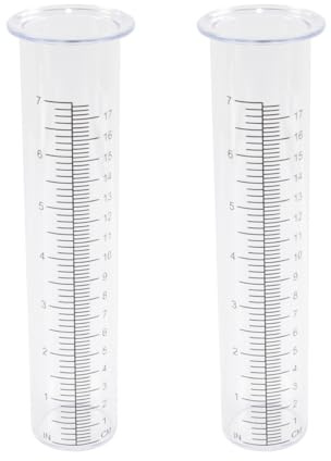 Alide Tube de remplacement pour pluviomètre en plastique, capacité de 7 pouces, pour jardin, cour, extérieur, installation facile