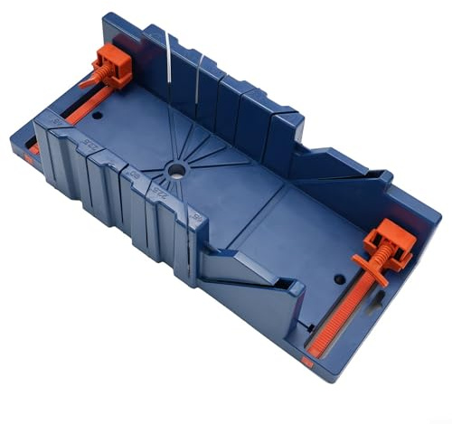 Caja de inglete de 45° y 90° para carpintería para corte angular de precisión, caja de sierra ingletadora de plástico ABS para sierra de mano, herramienta de corte de madera para gabinete, marco
