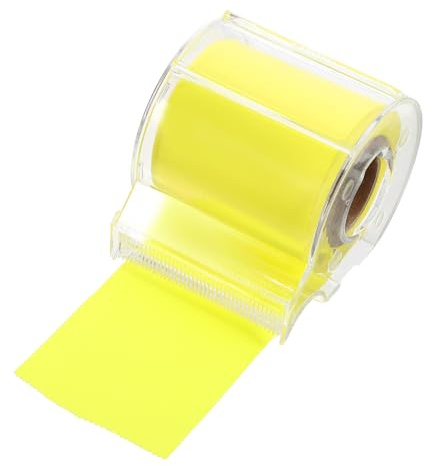 LIFKOME Rouleau de Notes Autocollantes Multifonction Bloc-notes Portable en Papier Abs Réutilisable Accessoire Pratique Jaune pour Bureau et Maison