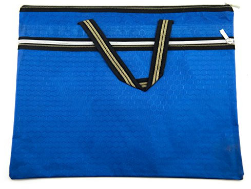 HAND® leichte Harte Material täglichen Fashion Werkzeuge Portfolio Tasche 37 x 30 cm passt in A4-Größe (blau)