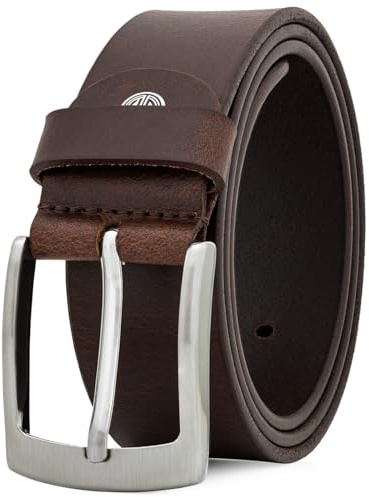LINDENMANN Gürtel Herren Vollledergürtel aus Büffelleder, 40 mm breit, kürzbar, Gürtel, Ledergürtel, Jeans-Gürtel, XL, dunkelbraun