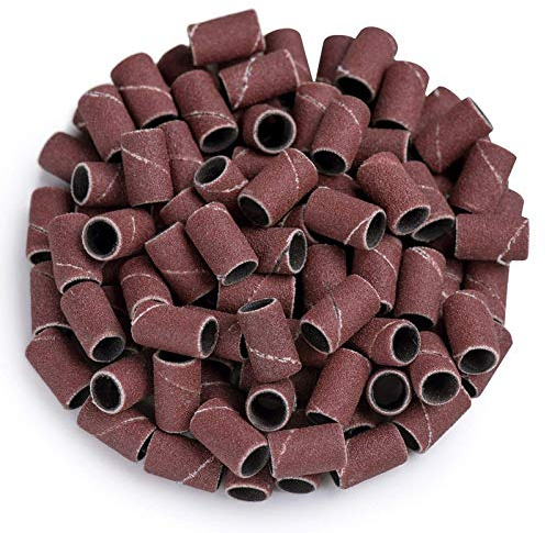 MelodySusie 100× Embouts Manchons de Haute Qualité Pour Polir des Ongles et Repousser les Cuticules Autour des Pieds - Bandes de Ponçage Professionnelles Pour Manucure Pédicure