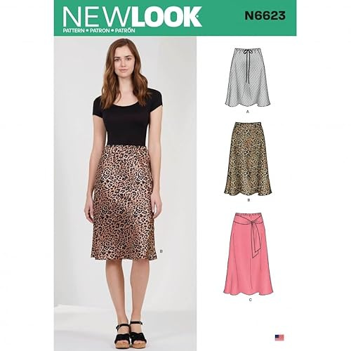 New Look Schnittmuster 6623 Röcke A (36-38-40-42)