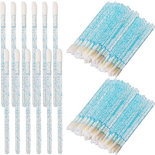 Einweg Lippenpinsel 50 Stück Make Up Lippenstift Pinsel Lippen Applikator Kristall Lip Gloss Pinsel Schminkpinsel Makeup Werkzeug