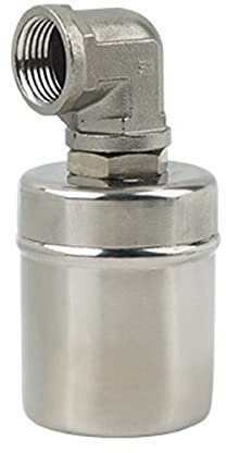 Schwimmerventil Aus Edelstahl 304, 1/2 Zoll, 3/4 Zoll, 1 Zoll, Automatisches Schwimmendes Kugelventil, Wasserstandsregelventil, Seitlicher Wassereintritt, Automatischer Wassertank-Füllstandregler ( Si