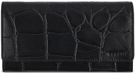 bugatti Ladies Long Zip Wallet Black