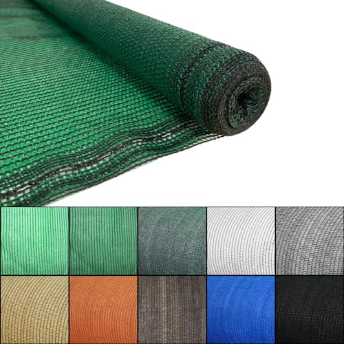 Keroppa Malla de Ocultación 80% de Sombreo 1,5x50 m Malla de Sombreo para Jardín Patio, Agricultura Resistente, Reducción Temperatura Protección del Sol Transpirable Proteccion UV Verde