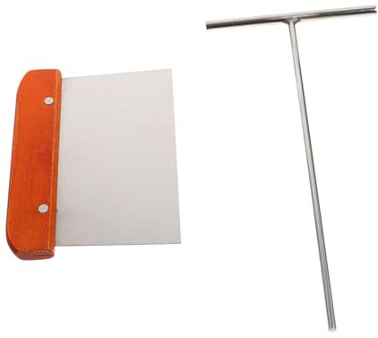BESTonZON Spatola per Crepes e Pancake in Acciaio Utensili da Cucina Ergonomici per Frittelle Strumenti per Preparare Crepes Spargitore per Dosa e Ristoranti 1 Set