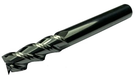 CNC QUALITÄT Hartmetall Fräser - Schaftfräser Ø 3 mm/Ø 4 mm/Ø 5 mm/Ø 6 mm / 8 mm / 10 mm / 12 mm - VHM Fräser EXTRA LANG - für Aluminium und Kunststoffe (Ø 4 mm)