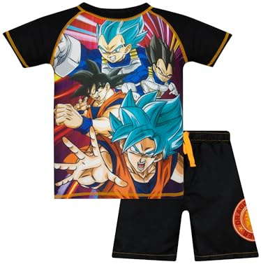 Dragon Ball Z Pojkarnas Simdräkt | Goku Pojkarnas Baddräkt | Anime Pojkarnas 2-Delade Simset | Svart 116