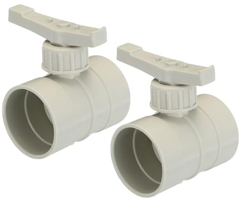 Unifizz 2 HVAC Duct Manual Volume Damper, 2 Pack PP Adjustment Flame Retardant Airflow Backdraft Damper Air Volume Control for HVAC Air Balancing System, Beige