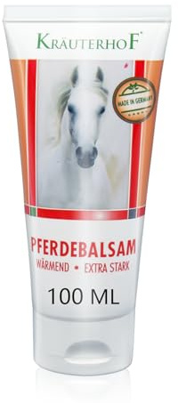 Kräuterhof Balsamo di Cavalli 100 ML- Rimedio Naturale per il Sollievo Muscolare e la Cura Intensiva del Corpo con Estratti Vegetali - Effetto Termico Regolabile -Ideale Dopo lo Sport (100MLx1)