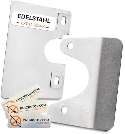 Set di 2 protezioni antifurto Prick Stop porta del conducente + porta posteriore per Fiat Ducato, Citroen Jumper, Peugeot Boxer e camper (set: conducente e porta posteriore)