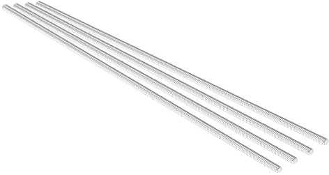SCOOYUCK 4 Stück Voll Gewindestange M4 × 150mm 304 Edelstahl, DIN 975