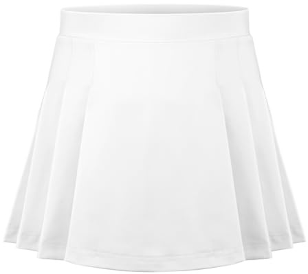 Tennisrock Mädchen Sportrock Kinder mit Hose Taschen Faltenrock Golf Skorts | 4–15 Jahre