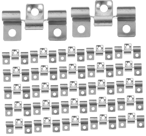 DOITOOL Metalldeckbefestigungen 100 Stück Deckbefestigungswerkzeug Schmale Deckbefestigungen Abstandshalter Für Deckbretter Versteckte Befestigungen