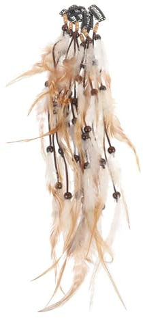 Haarspangen mit Federn, Halloween Feier, Vintage Ethnisch | Frauen, Leicht Anzubringen, Schonend fürs Haar, 6 Stück, Plume, Party und Kostüm