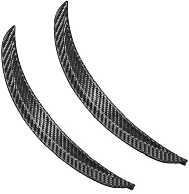 Voiture Garde Boue 1 Paire D'élargisseurs D'ailes Roue Voiture Fibre Carbone A&BS Noir Avec Ruban Adhésif Double Face 25 Cm/9,84 Pouces Décoration Extérieure Automatique Arrière Bavette