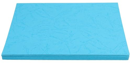 TEHAUX Ensemble de 100 Couvertures de Reliure en Papier Bleu A4 pour Dossiers, Protection Solide et Polyvalente, Grosse Capacité, pour Bureau et Maison