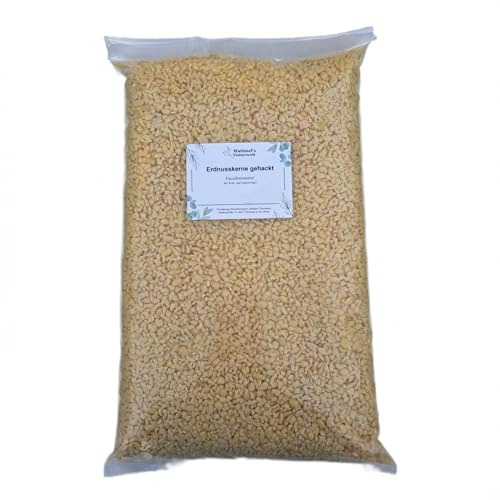 Matimels Futterwelt Erdnusskerne gehackt, Erdnüsse für Vögel, Vogelfutter, Top-Futterqualität (10 Kg)