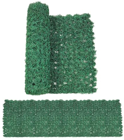 Clôture artificielle de balcon lierre, clôture portative pour protection des regards indiscrets, garde-corps de protection, clôture de lierre, 0,5 x 2 m clôture artificielle balcon mur