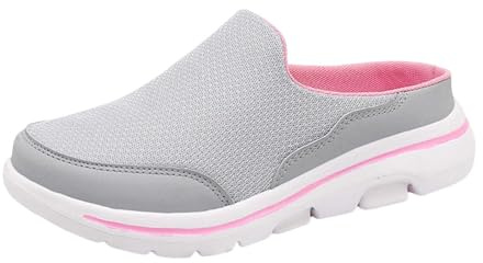 Dam, män, träskor, pantoletter, Sabots, bekväma och ventilerande slip-on-fritidsskor i mesh med platt sula och utan klack för män och kvinnor, trädgårdstofflor, sneakers, barfotaskor, slip-skor, ROSA
