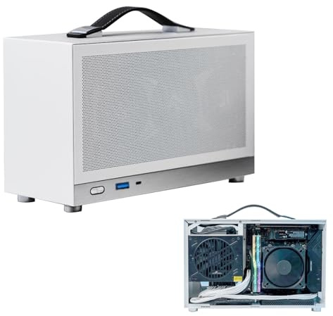 Caja de Host de computadora - Torre de PC de Escritorio, chasis de enfriamiento de Alto Rendimiento, Marco Compacto Duradero | Caso de instalación fácil para Jugadores Estudiantes de la Oficina en el