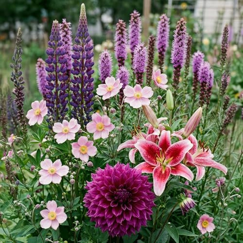 Mélange de bulbes Buzz-tastic pour abeilles - Collection de fleurs colorées (Lot de 30 bulbes)